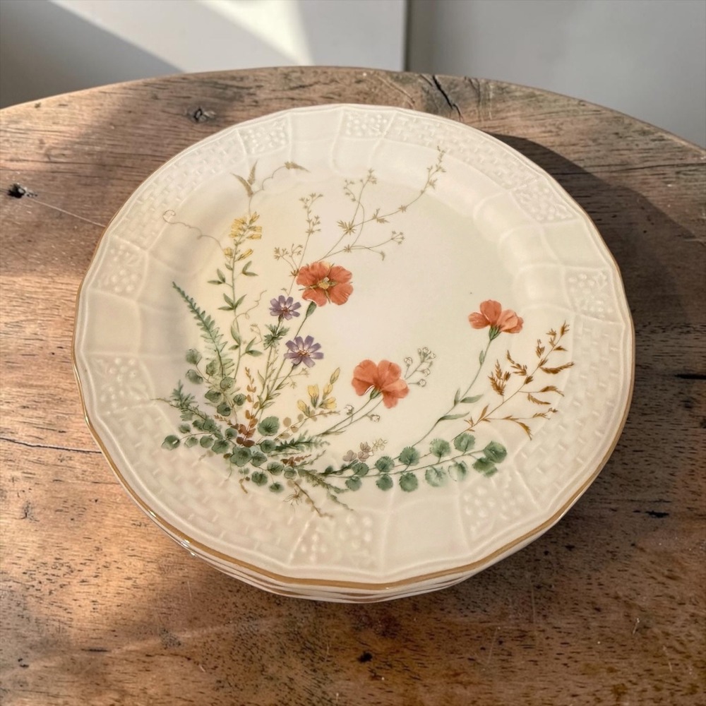 Set of 2 Mikasa Margaux Salad Plates 8.25" Fine Ivory